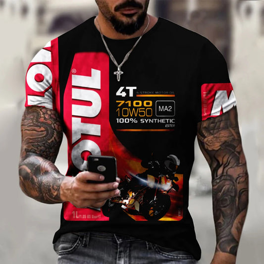 2022 New STP Men's T-Shirt Vintage 3D Printed Tshirt Contrast Color Personality Casual Summer Ultra-Thin Men's Oversized T-Shirt